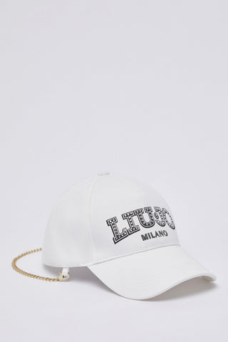 LIU JO Baseball cap with bejewelled logo