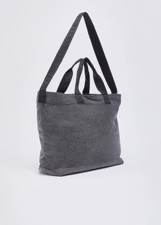LIU JO Large denim tote bag with logo