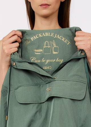 LIU JO Packable jacket with hood