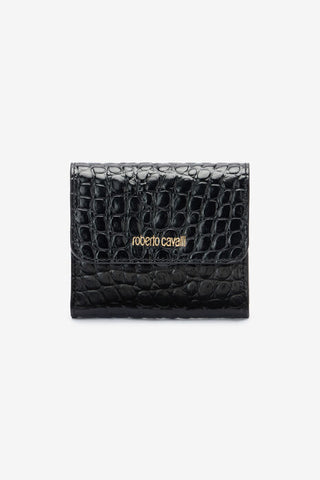 Roberto Cavalli Cardholder with crocodile print