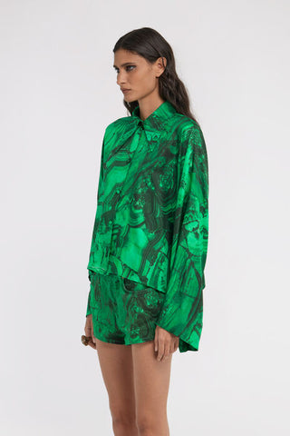 Roberto Cavalli Malachite print Blouse