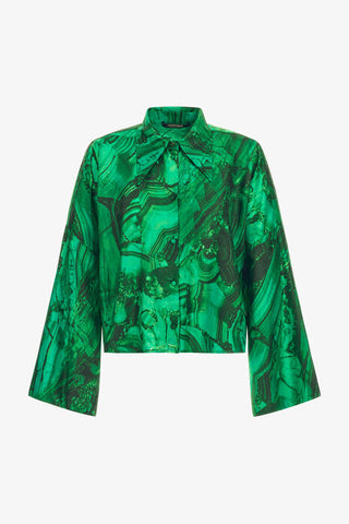 Roberto Cavalli Malachite print Blouse