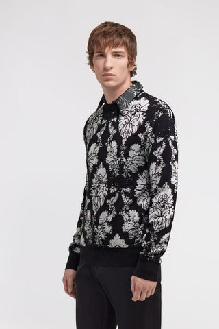 Roberto Cavalli Broccato Print Sweater