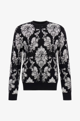 Roberto Cavalli Broccato Print Sweater