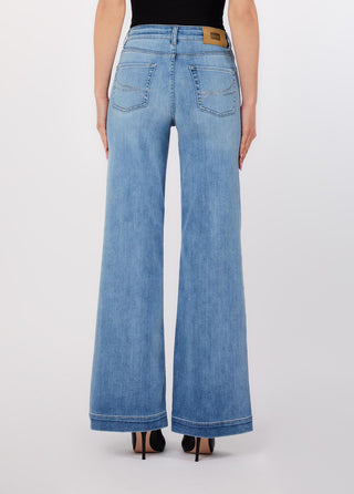 LIU JO Flared jeans with rhinestones