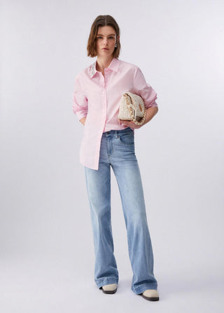 LIU JO Flared jeans with rhinestones