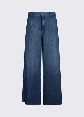 LIU JO Flared jeans with rhinestones