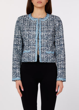 LIU JO Jacket with digital bouclé-effect print
