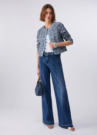 LIU JO Jacket with digital bouclé-effect print