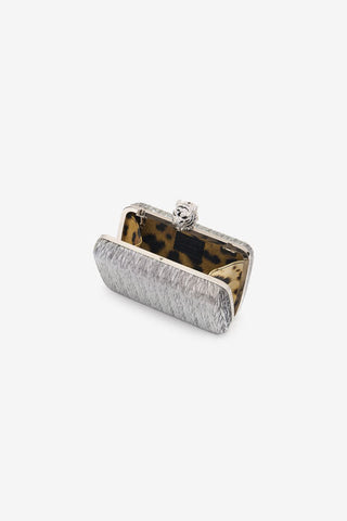Roberto Cavalli Clutch with tiger fastening