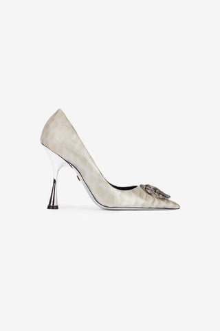 Roberto Cavalli Pumps With Mirror Snake Monogram