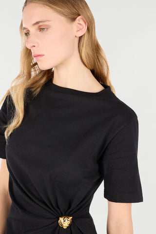 Roberto Cavalli T-Shirt With Jewel Tiger Head