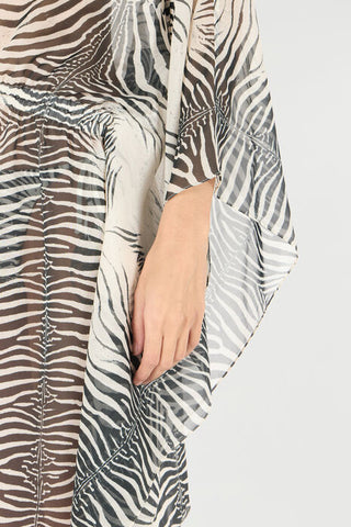 Roberto Cavalli Zebra-Print Caftan