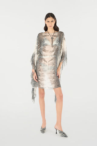 Roberto Cavalli Zebra-Print Caftan