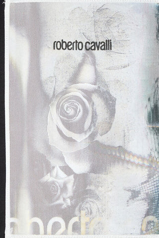 Roberto Cavalli Rose-Print T-Shirt With Logo