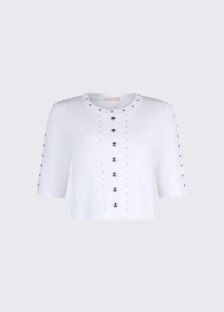 LIU JO Knit top with studs