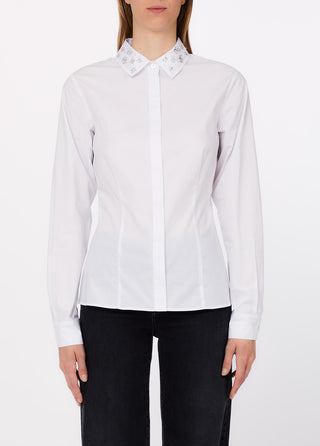 LIU JO Shirt with jewel embroidery
