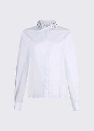 LIU JO Shirt with jewel embroidery