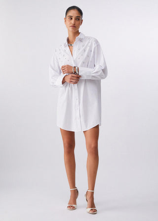 LIU JO Shirt dress with bejewelled embellishment