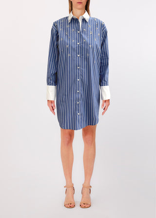 LIU JO Shirt dress with bejewelled embellishment