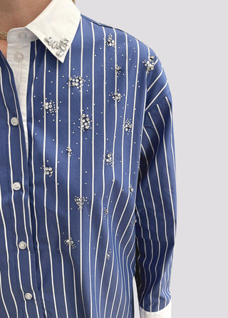 LIU JO Shirt dress with bejewelled embellishment