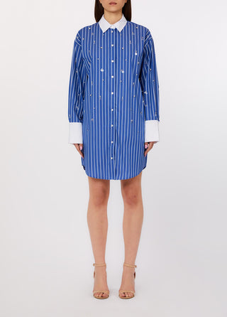 LIU JO Shirt dress with bejewelled embellishment