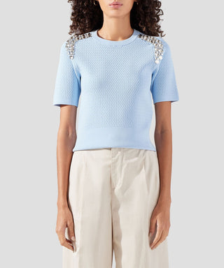 LIU JO crystal-embellishment T-shirt