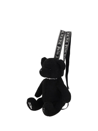 PALM ANGELS B BEAR IN MIND BACKPACK BLACK - OFF WHITE
