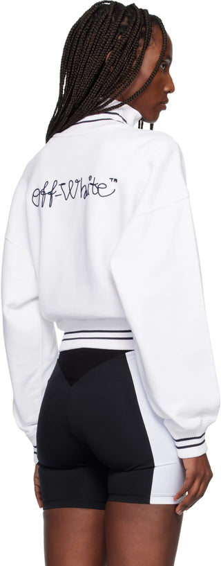 OFF WHITE hite White Script Logo Regular Zip-Up Jacket