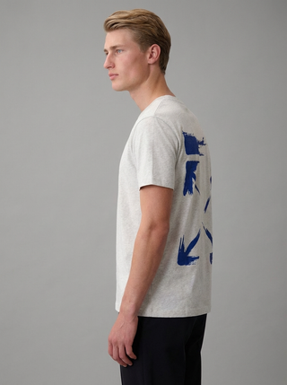 OFF WHITE T-SHIRT BRUSH ARROW SLIM