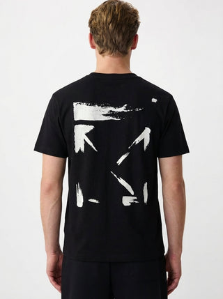 OFF WHITE T-SHIRT BRUSH ARROW SLIM