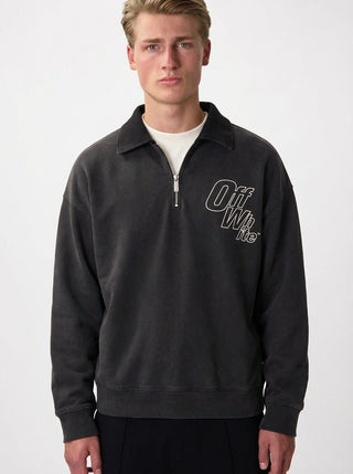 OFF WHITE OUTLINE ARROW FLEECE POLO