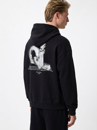 OFF WHITE METAL OFF SKATE HOODIE BLACK