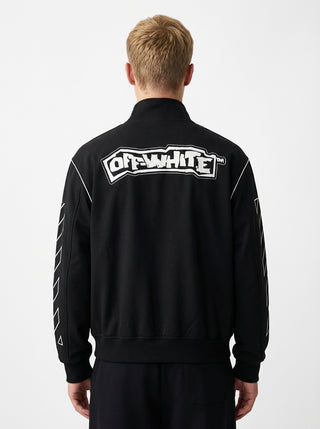 OFF WHITE T-SHIRT LION NYL TRACKTOP BLACK