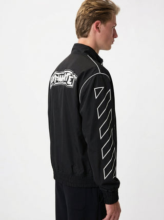 OFF WHITE T-SHIRT LION NYL TRACKTOP BLACK