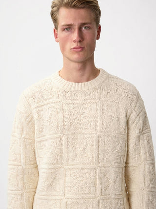 OFF WHITE ARROW AO 3D STITCH KNIT CREWN