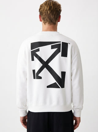 OFF WHITE RUN ARROW SKATE CREWNECK
