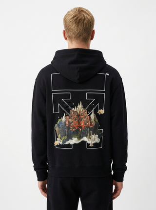 OFF WHITE LANDSCAPE ARROW SKATE HOODIE