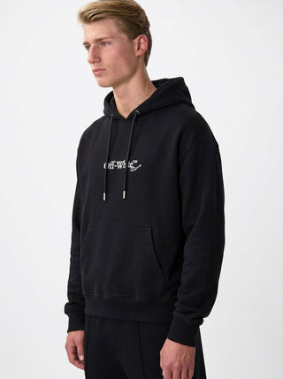 OFF WHITE SCRIBBLE ARR SKATE HOODIE BLACK