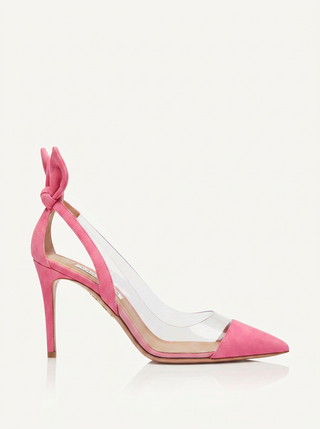 AQUAZZURA  Shoes BOW TIE PLEXI PUMP 105