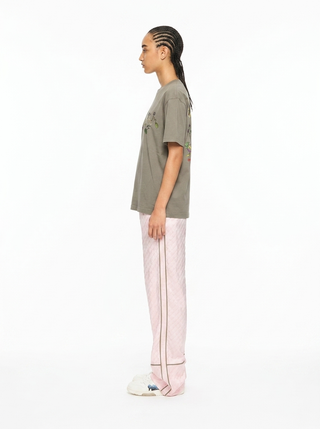 OFF WHITE BOOKISH LEAVES REG TEE