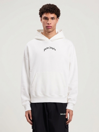 PALM ANGELS logo-print cotton hoodie