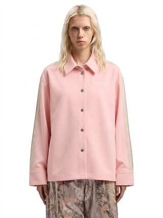 PALM ANGELS embroidered stripe shirt