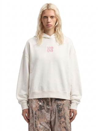 PALM ANGELS logo-detail cropped hoodie