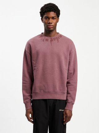 PALM ANGELS neck logo crew jumper